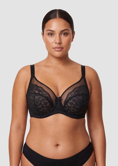 Breathable Lace Underwire Full Coverage Bra