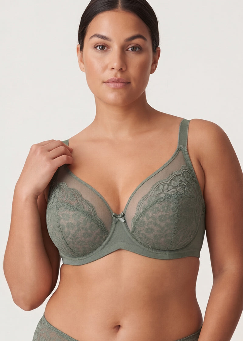Breathable Lace Underwire Full Coverage Bra