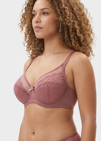 Breathable Lace Underwire Full Coverage Bra
