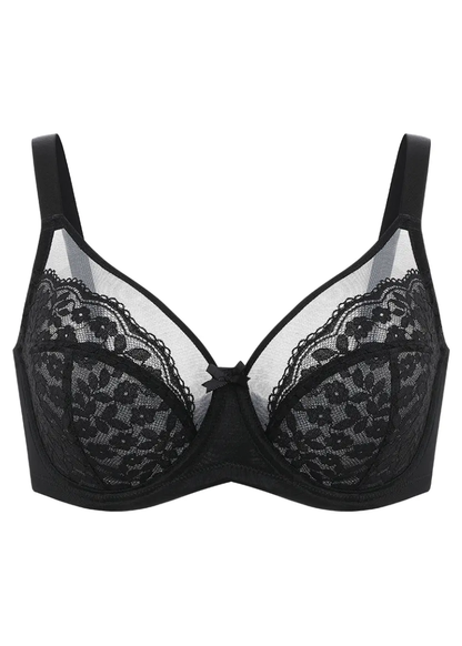 Breathable Lace Underwire Full Coverage Bra
