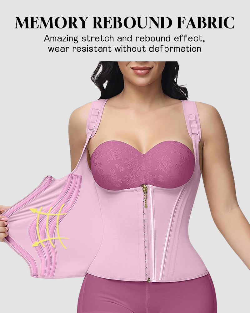LilyLove® Double Waistband Corset Vest