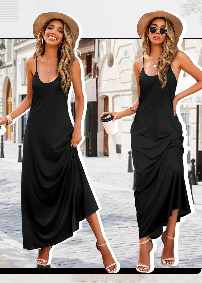 Elegant Backless Cami Dress