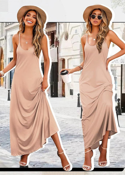 Elegant Backless Cami Dress