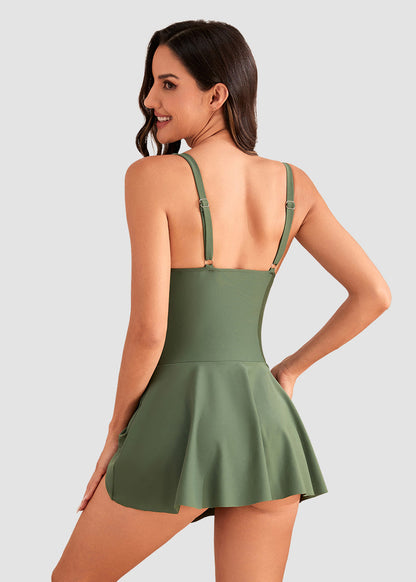 Floral Print Tummy Control Swimdress