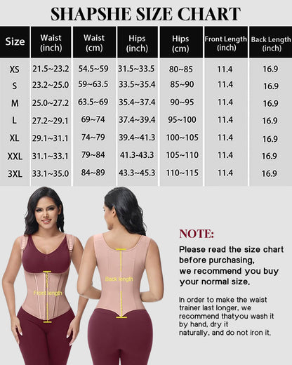 LilyLove® Double Waistband Corset Vest