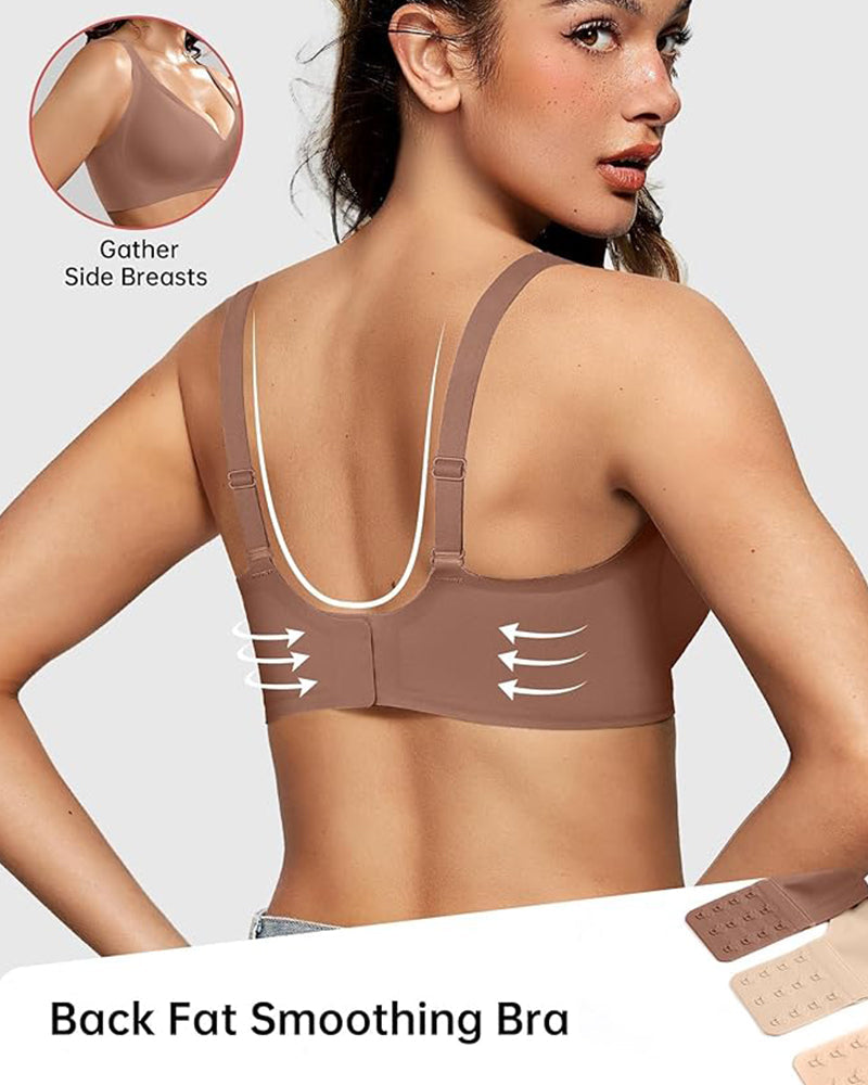 🔥Seamless Deep V Push-Up Wireless Jelly Bra