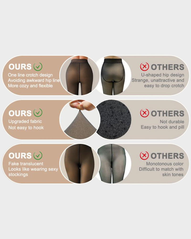 Translucent Fleece Lined Tights
